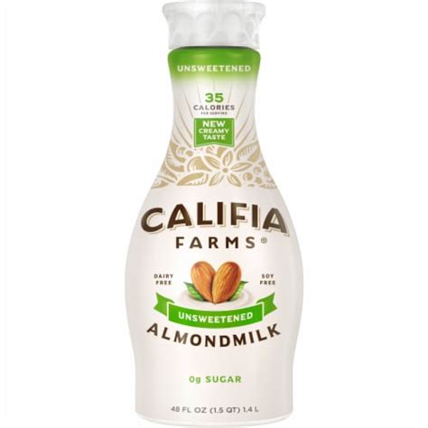 Califia Farms Dairy Free Unsweetened Plain Almond Milk 48 Fl Oz QFC