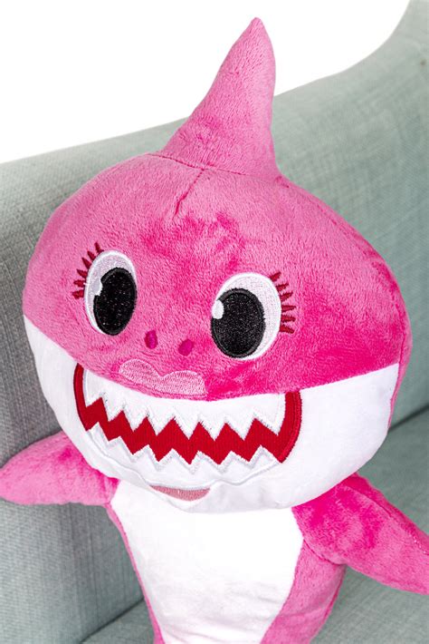 Baby Shark Rekin Maskotka Przytulanka Pluszak 30Cm Różówy Miś