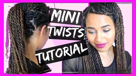 Quick Easy Two Strand Mini Twist Tutorial Protective Style Lana