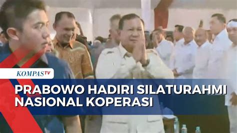 Hadiri Silaturahmi Nasional Koperasi Di Purwakarta Prabowo Disambut