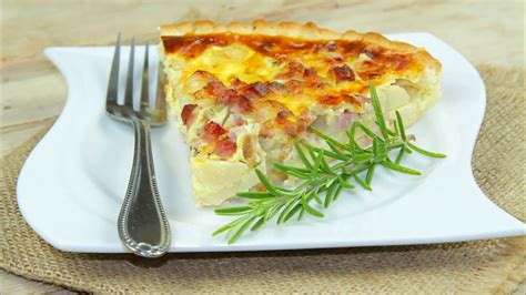 Recette Tarte Aux Pommes De Terre Et Lardons Youtube