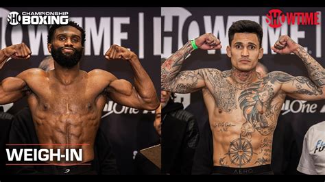 Jaron Ennis Vs Roiman Villa Weigh In Showtime Championship Boxing