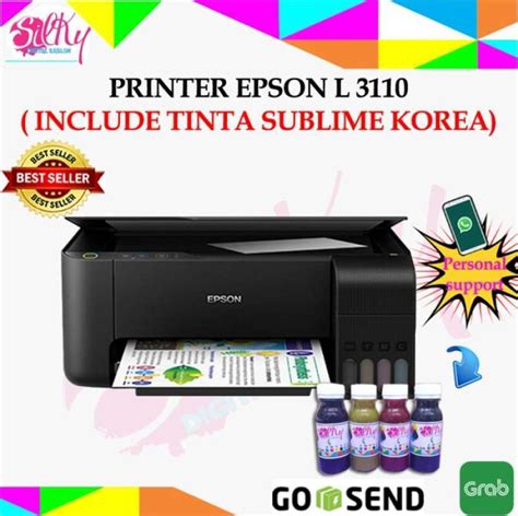 Promo Printer Epson L3110 Tinta Sublim Korea Scan Diskon 23 Di