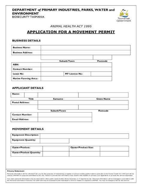 Fillable Online Poms Movement Permit Application Fax Email Print