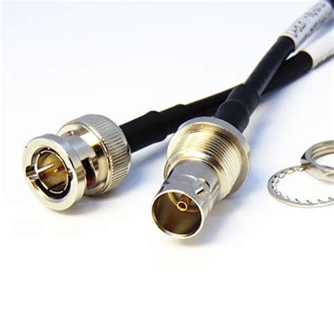 Ghz Bnc M To Bnc Bulkhead F Coaxial Cable Assembly Belden R