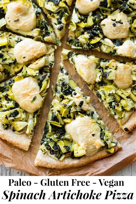 Spinach Artichoke Pizza {paleo Vegan} The Paleo Running Momma