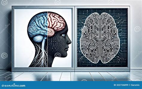 Digital Brain Interface: Human Neuroanatomy and Circuit Board ...