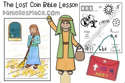 Parable Of The Lost Coin Bible Lesson Printable Craft Patterns