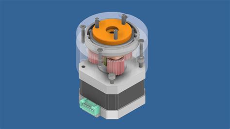 Free Stl File Nema Stepper Motor Planetary Gearbox Off