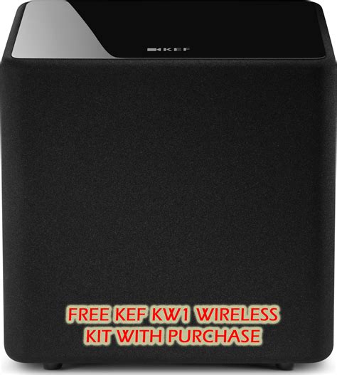KEF KUBE 10B 10" 300 Watt Class-D Powered Subwoofer Black ...