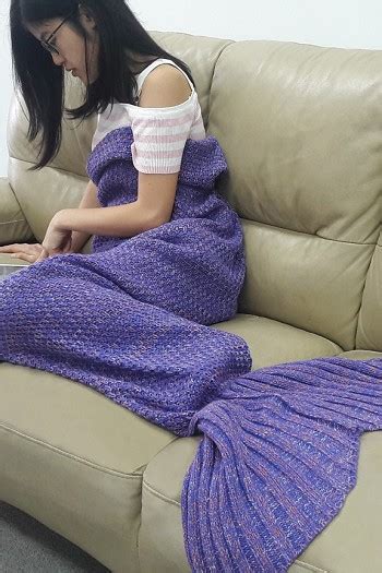 Mermaid Tail Throw Blanket