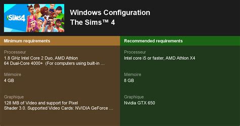 The Sims™ 4 Configuration Requise 2025 Testez Votre Pc 🎮