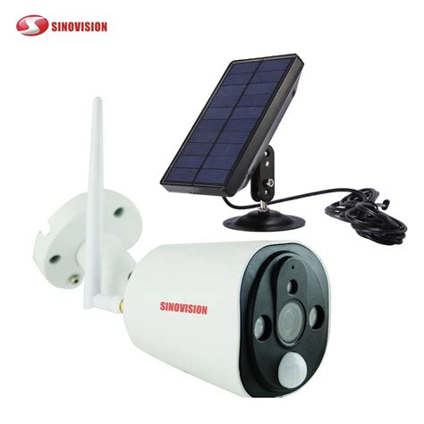 Sinovision 1080p Solar Panel Low Battery Outdoor Wifi Ip Camera Support