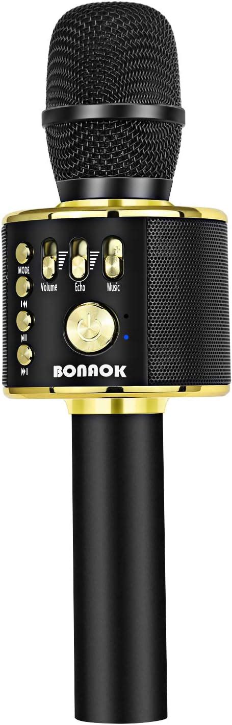 Bonaok Karaoke Mikrofon Bluetooth In Drahtlos Karaoke Mikrofone