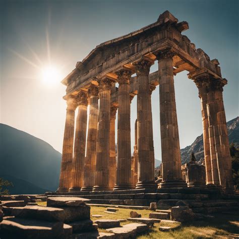 Templo De Apolo En Delfos Viaje En El Tiempo La Majestuosidad Del