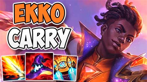 Amazing Solo Carry With Buffed Ekko In Challenger Challenger Ekko