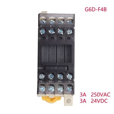 Omron G6d F4b Dc24v Terminal ซ็อกเก็ตรีเลย์24vdc 5a W 4pcs G6d 1a Asi