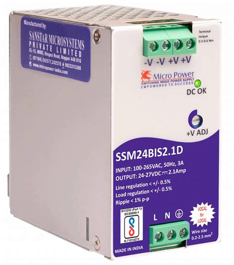 24vdc Smps Power Supply Din Rail Mount Manufacturers Micro Power