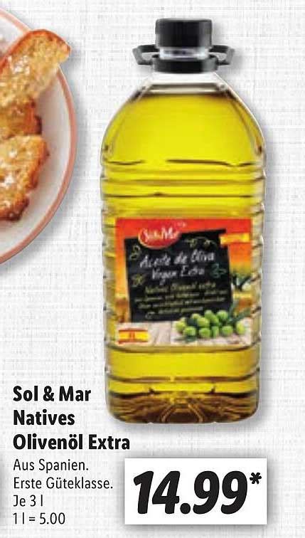 Sol Mar Natives Oliven L Extra Angebot Bei Lidl