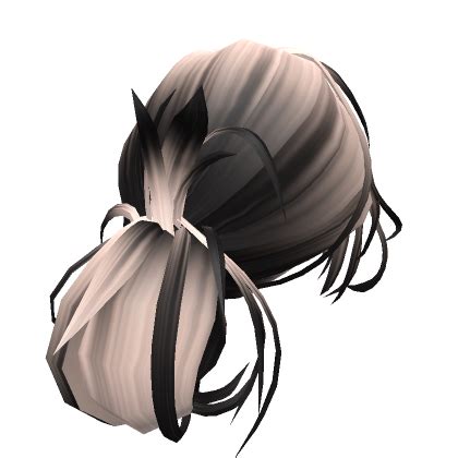 Messy Lush Grunge Low Bun Blonde To Black Roblox