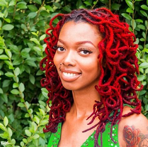 120 Best Red Dreads On My Head Images On Pinterest Red Dreads Natural Hairstyles And Yarn