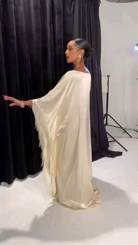 Beautiful Silk Fringed Kaftan For Somali Wedding Bubu Gown Styles