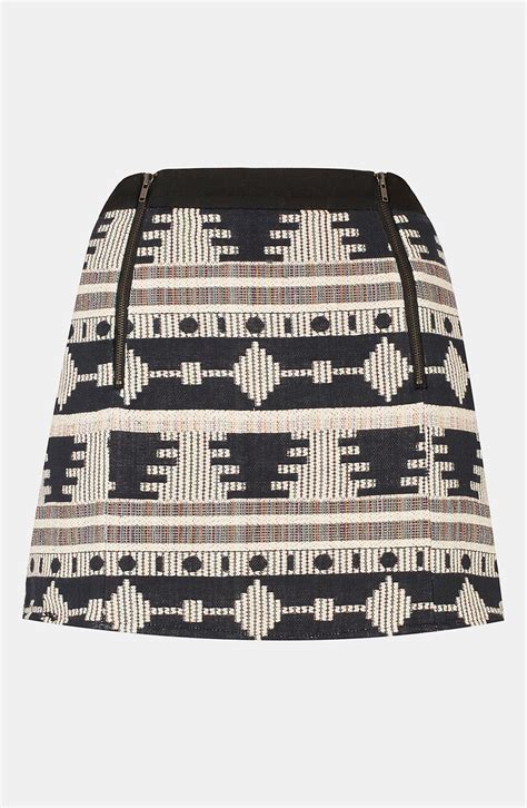 Topshop Aztec Print Skirt Nordstrom