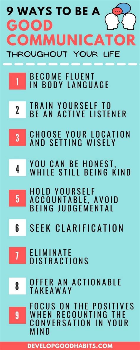 9 Ways To Be A Good Communicator Throughout Your Life Self Help Resources