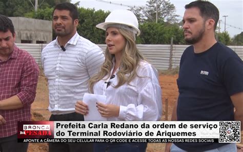 Prefeita Carla Redano Da Ordem De Servi O Do Terminal Rodovi Rio De