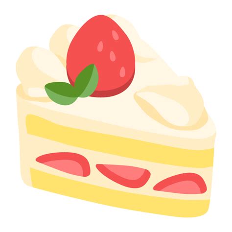 いちごの生クリームケーキの無料ベクターイラスト素材 Picaboo （ピカブー！） 無料ベクターイラスト素材