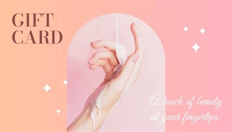 Nail Salon Gift Card Templates Renderforest