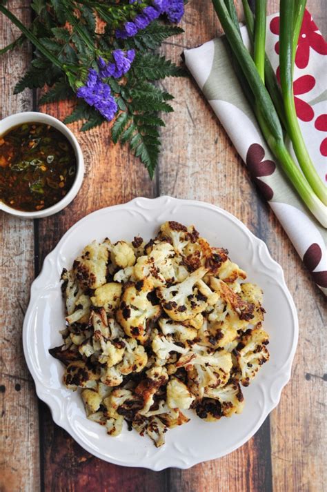 Roasted Asian Cauliflower With Soy Ginger Sauce Vegan Streetsmart Kitchen