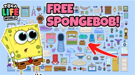 Free Spongebob Squarepants Furniture Pack Toca Boca Free Furniture