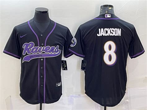 Men S Baltimore Ravens 8 Lamar Jackson Purple With Patch Cool Base