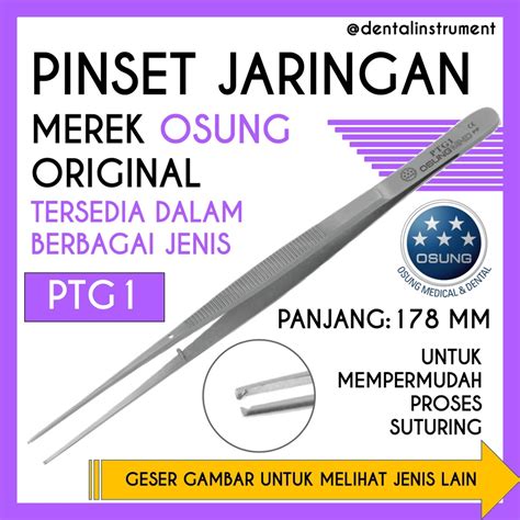 Jual Pinset Jaringan Adson Chirurgis Sirurgis Tweezer Plier Kedokteran