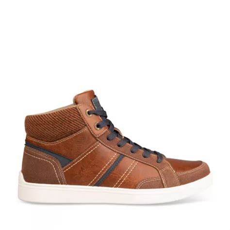 Baskets Montante Cognac Homme Lacets Freecoder