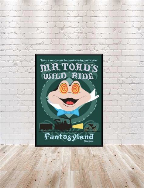 Mr Toad S Wild Ride Poster Mr Toads Poster Disney World Poster Classic