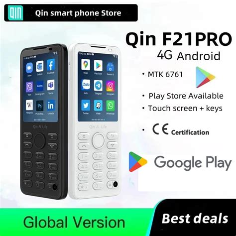 Qin F21 Pro téléphone intelligent à écran tactile 2 8 pouces Google