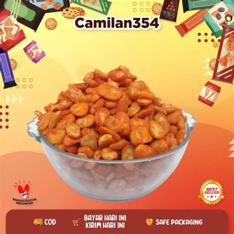 Jual Kacang Koro Kupas Balado Pedas 250gr Snack Kiloan Shopee