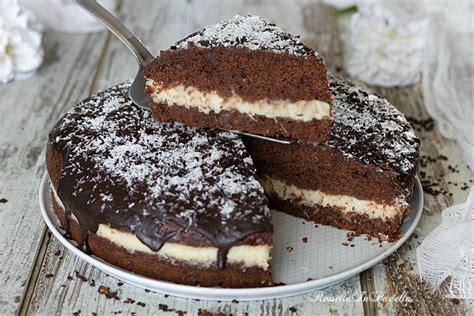 Torta Al Cioccolato Con Crema Al Cocco Soffice Torta Al Cioccolato Veloce