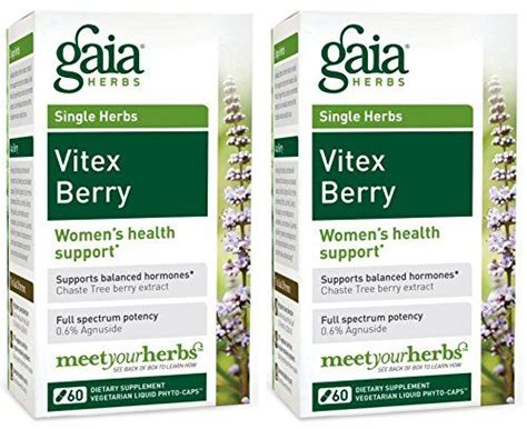 Gaia Herbs Vitex Berry Capsules 2 Count When A Womans Body Is Out Of