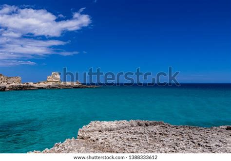 Archaeological Site Tourist Resort Roca Vecchia Stock Photo 1388333612