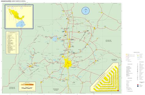 Aguascalientes State Map Full Size Gifex