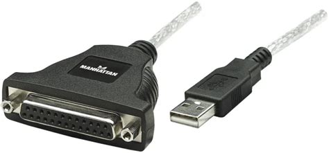 Paralelni USB adapter Manhattan moški kon USB 1 1 A 25 polni ž kon