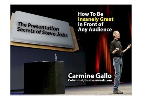 PDF PRESENTATION SECRETS OF STEVE JOBS CARMINE GALLO Pdf DOKUMEN TIPS