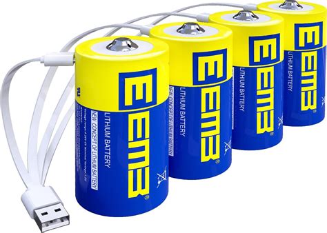 Eemb Batterie D Da V Batterie D Ricaricabili Mwh Batterie