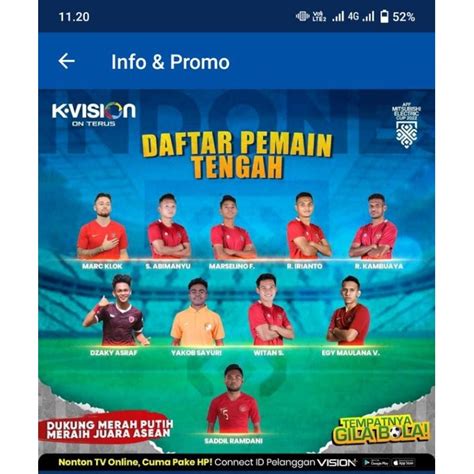 Jual Paket Gila Bola Aff Timnas Bola Volly Pro Liga Kvision