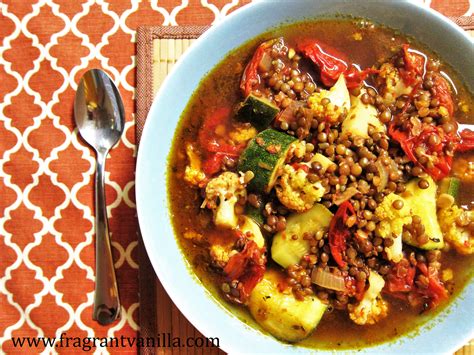 Moroccan Lentil Stew Fragrant Vanilla Cake