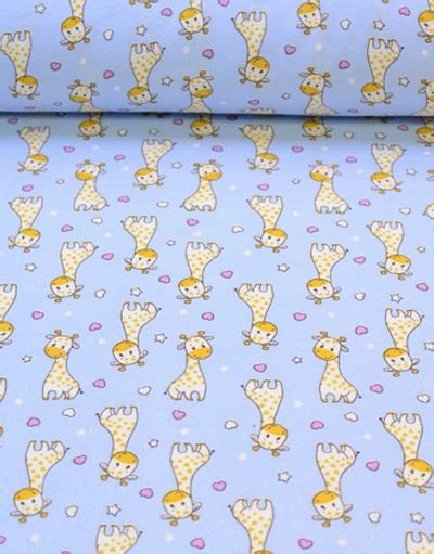 Flannel Cotton Fabric Baby Giraffes