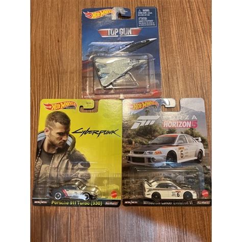 Hot Wheels 風火輪 電影系列 TOP GUN F 14 捍衛戰士 Porsche 911 Lancer EVO 蝦皮購物